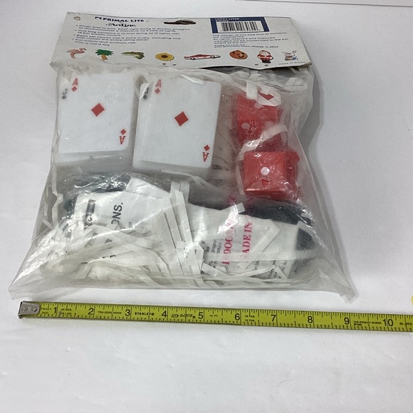 Fun Lights String Light Set Dice and Cards Primal Lite by Artline 2002 nos - Picture 7 of 9